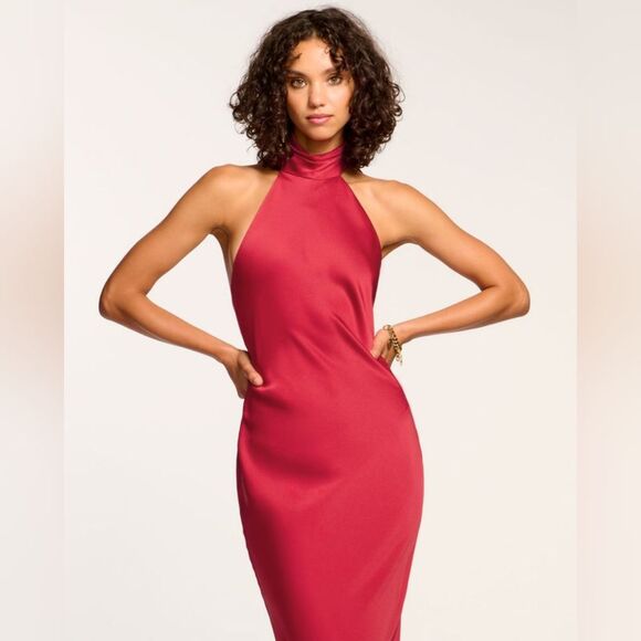 Ramy Brook Tatiana Halter Maxi Dress Sz 6 NWT - Picture 2 of 7